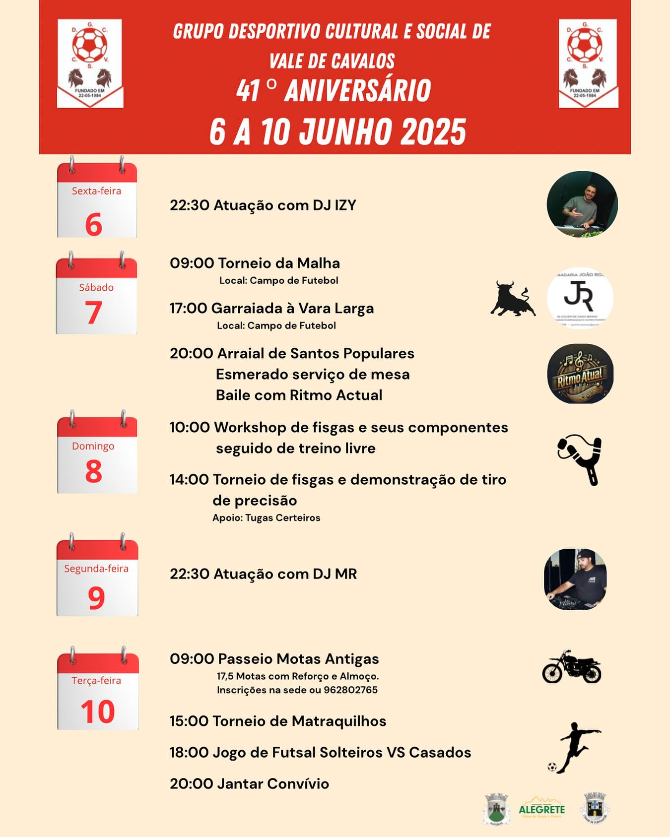 As festas de Verão na Freguesia de Alegrete